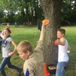 Kampvoorbereiding en waterpret